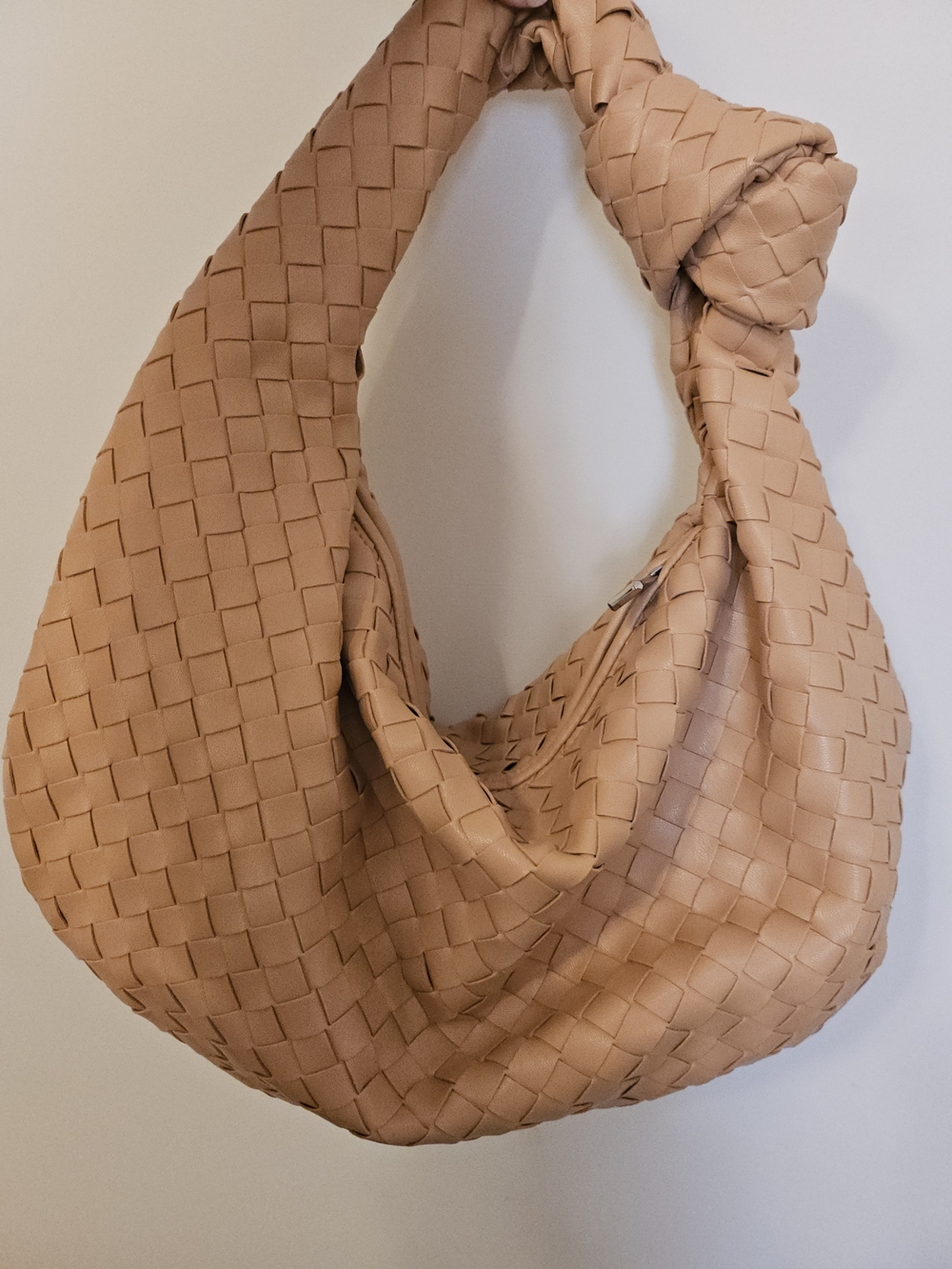 Woven Hobo Bag Teen Jodie Style in Caramel